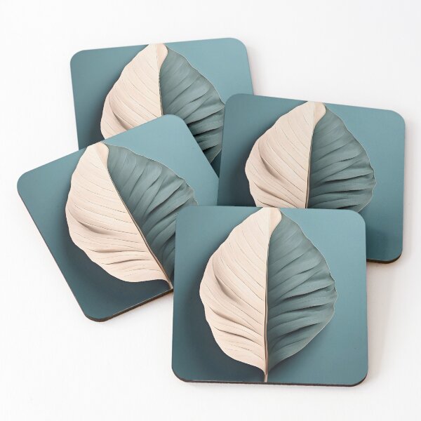 Item preview, Two tone leaf on green background designed and sold by Jayjaynaenae.