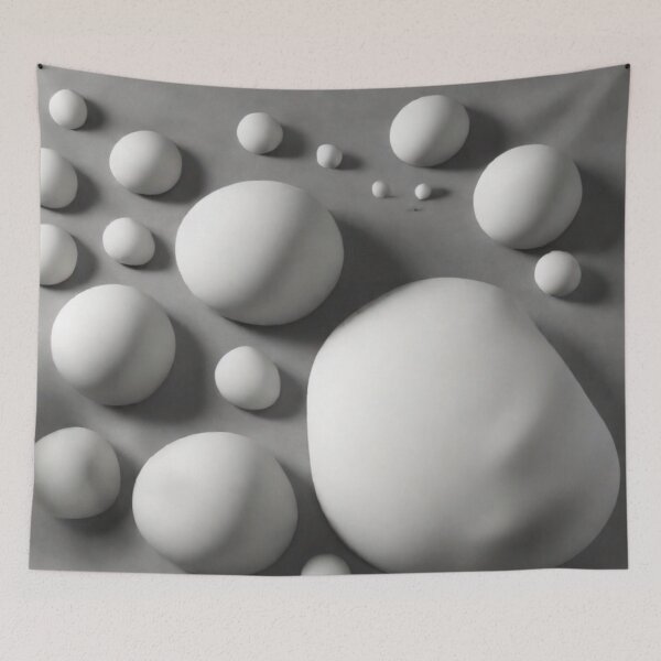 Item preview, Abstract design of grey stones, pebbles.  designed and sold by Barbara Burgess.