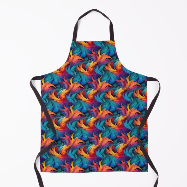 Item preview, Cool Seamless Abstarct Feather Art - Blue, Green, Red, Yellow, Orange designed and sold by CreatureHouse95.