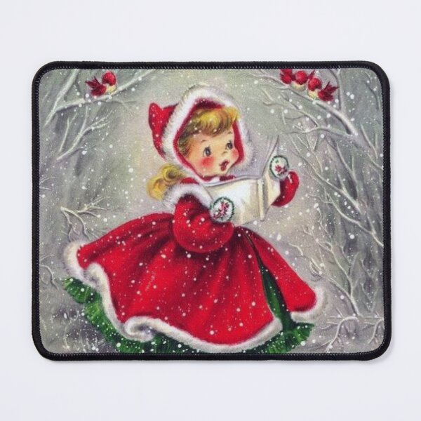 Item preview,  Vintage Christmas Girl and Redbirds designed and sold by DigitalEffects.