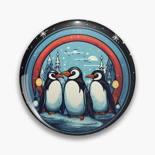 Item preview, Penguin in Ornament, Love Penguins designed and sold by Logiamerch.