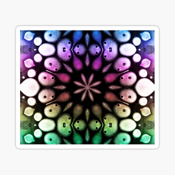 Abstrakte Kunst - Fluid Art Sticker