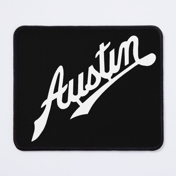 Item preview, Vintage Austin car logo in white designed and sold by Random Railways.