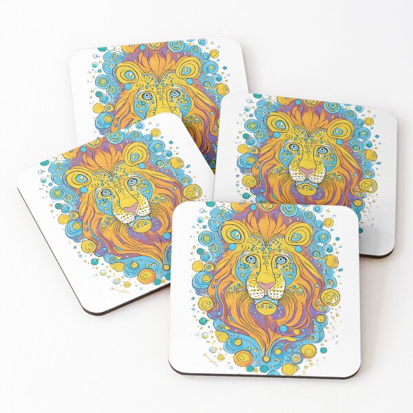 Item preview, Lion Face Art Using Paper leaf designed and sold by SpicyOne.