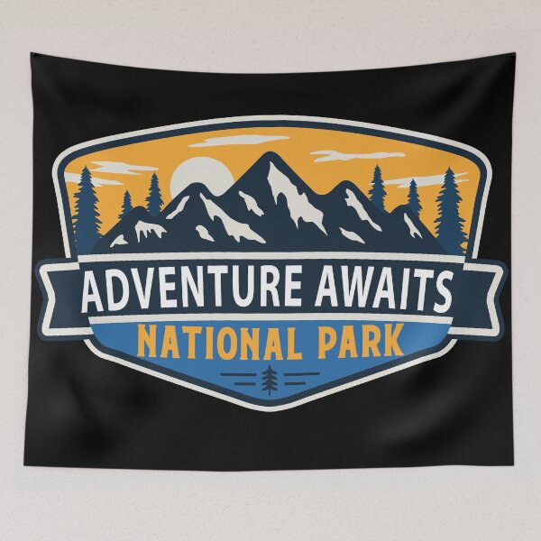 Item preview, Adventure Awaits National Park-Vintage designed and sold by Nature-spirit.