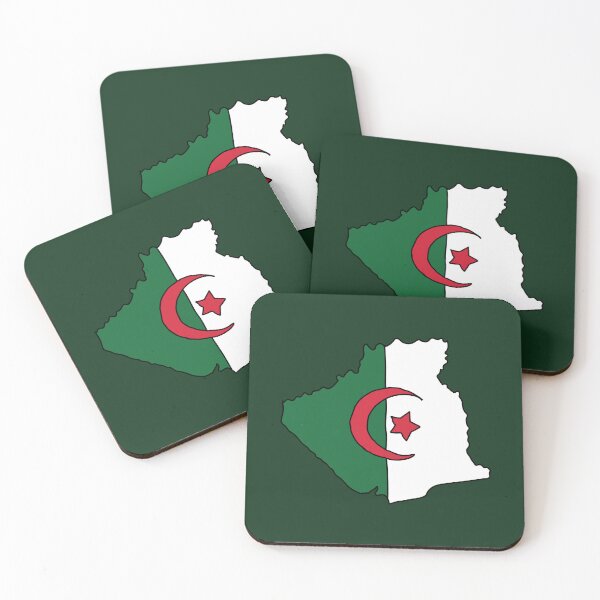 Item preview, Algeria country shape flag designed and sold by Rachael Taylor.