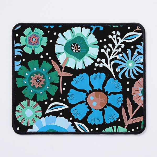 Item preview, wild flowers teal hue designed and sold by EasyPrints337.