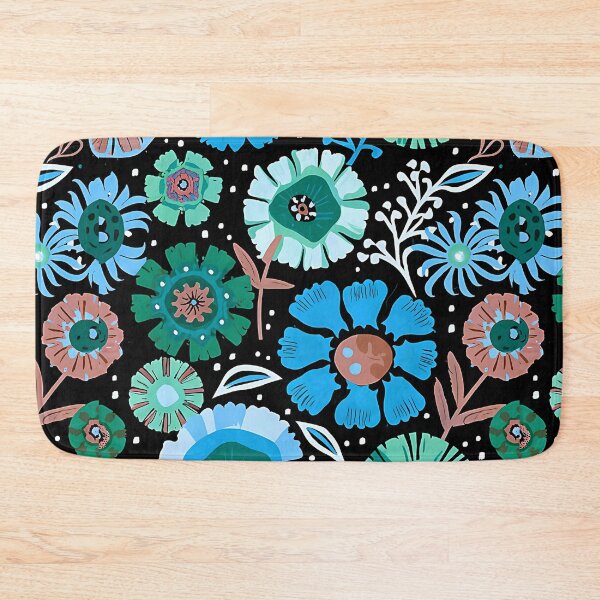 Item preview, wild flowers teal hue designed and sold by EasyPrints337.