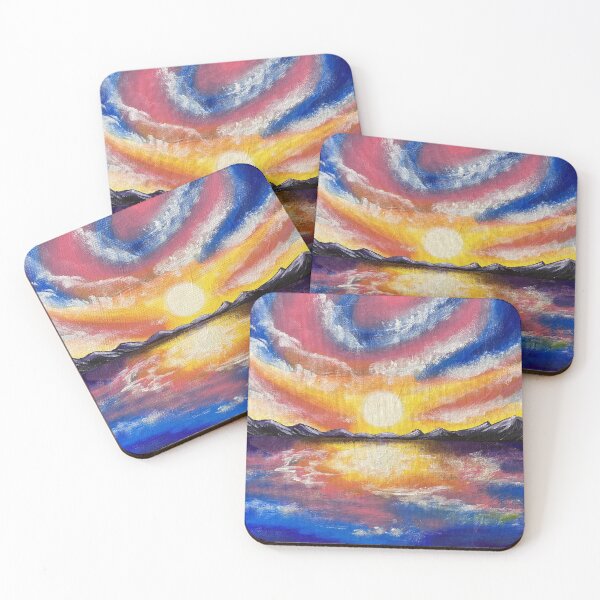 Item preview, Beautiful Vibrant Mountain Landscape with Sunset designed and sold by Katie Atkin.