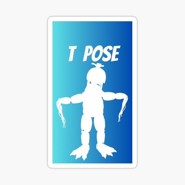 T Posing Stickers for Sale