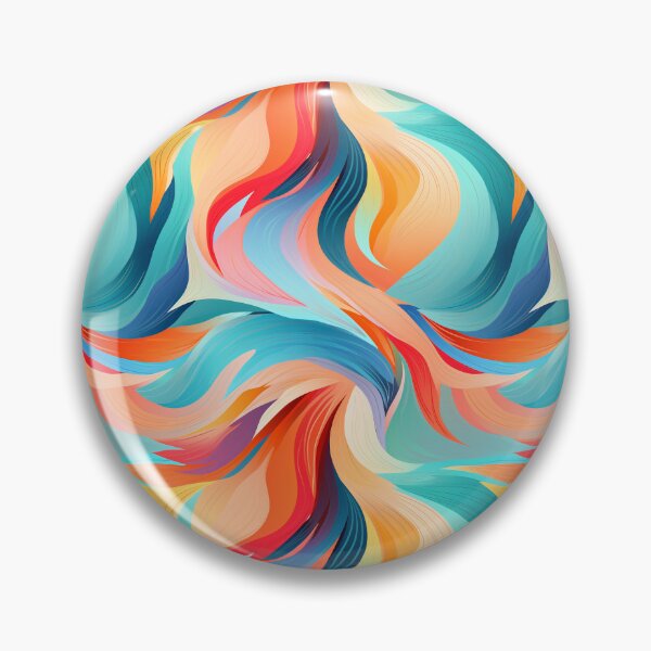 Item preview, Beautiful Seamless Feather/ Flame Abstarct Pattern - Red, Orange, Blue, Green designed and sold by CreatureHouse95.