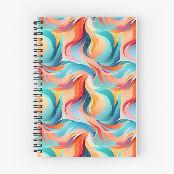 Item preview, Beautiful Seamless Feather/ Flame Abstarct Pattern - Red, Orange, Blue, Green designed and sold by CreatureHouse95.