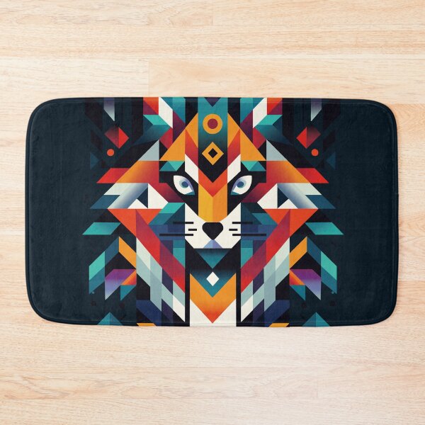 Item preview, Cool Geometric Canine: The Abstract Wolf designed and sold by kiokuso.