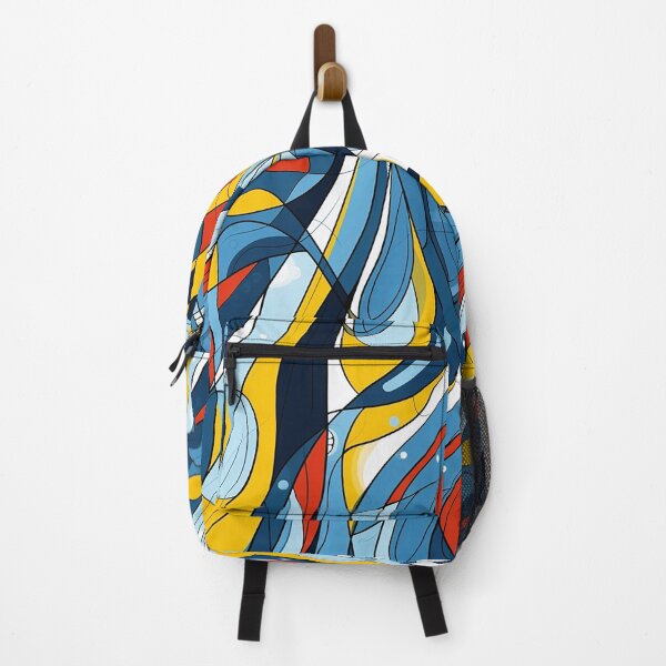 Item preview, Dynamic Abstract Mosaic: Vivid Geometric and Organic Interplay designed and sold by PaintbrushPlace.