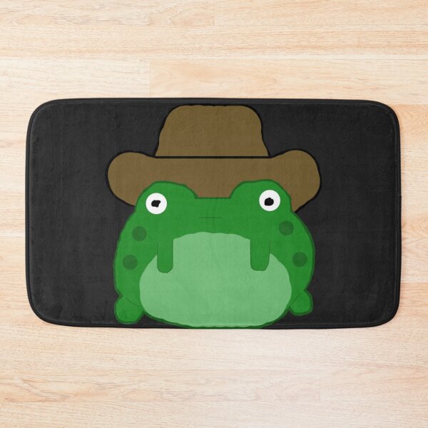 Item preview, poorly drawn frog cowboy black background designed and sold by rj1776.