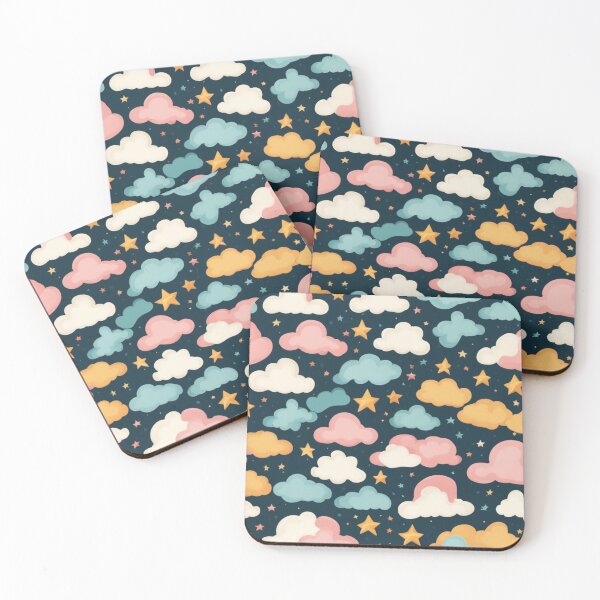 Item preview, Estrellas adorables y nubes esponjosas designed and sold by ALITTLETOWN.