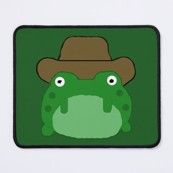 Item preview, poorly drawn frog cowboy green background designed and sold by rj1776.