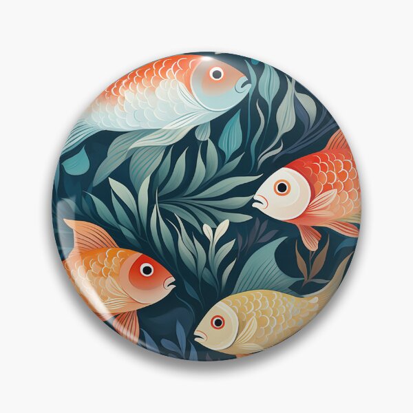 Artikelvorschau, Meeresmelodie schwimmender Fische mit Algen entworfen und verkauft von NikkofTime.