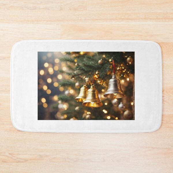 Item preview, Golden ring bells hanging on Christmas tree. designed and sold by Jayjaynaenae.