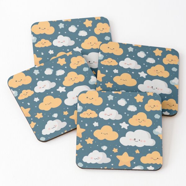 Item preview, Adorable Stars and Fluffy Cloudscapes designed and sold by ALITTLETOWN.
