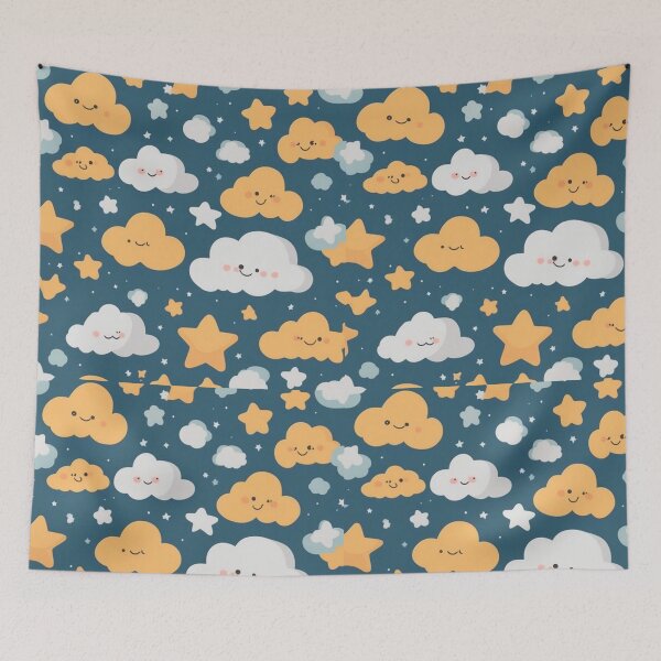 Item preview, Adorable Stars and Fluffy Cloudscapes designed and sold by ALITTLETOWN.