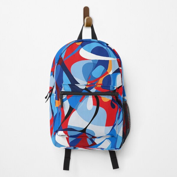 Item preview, Dynamic Abstract Fusion: Vivid Geometric & Organic Harmony designed and sold by PaintbrushPlace.