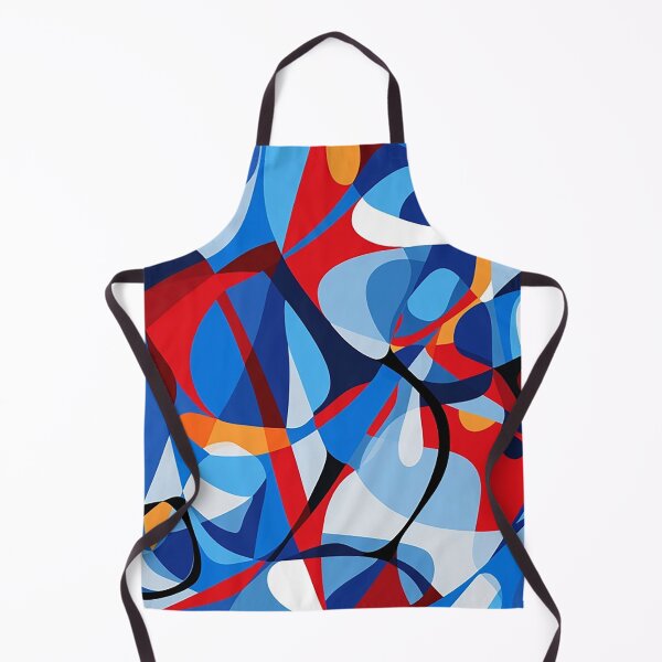 Item preview, Dynamic Abstract Fusion: Vivid Geometric & Organic Harmony designed and sold by PaintbrushPlace.
