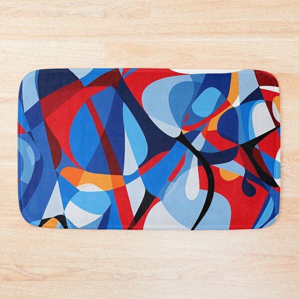 Item preview, Dynamic Abstract Fusion: Vivid Geometric & Organic Harmony designed and sold by PaintbrushPlace.