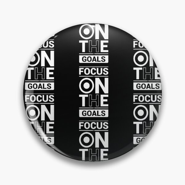 Item preview, Focus on the Goals - Motivational Inspiring Quote Design designed and sold by luckyDesign423.