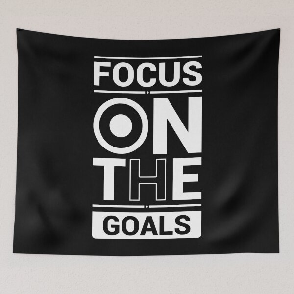 Item preview, Focus on the Goals - Motivational Inspiring Quote Design designed and sold by luckyDesign423.