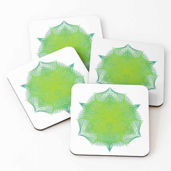 Item preview, CirclesOnCircle-2B [11110044-Greens-WB] designed and sold by LottMultimedia.