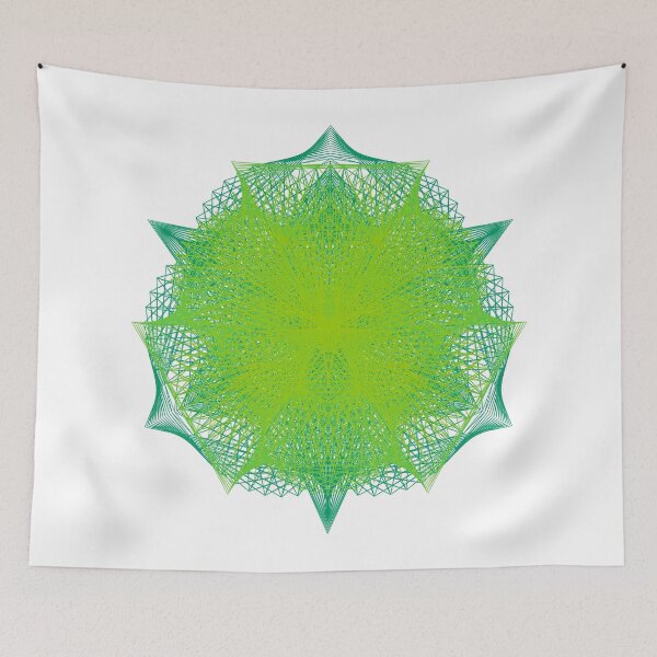 Item preview, CirclesOnCircle-2B [11110044-Greens-WB] designed and sold by LottMultimedia.