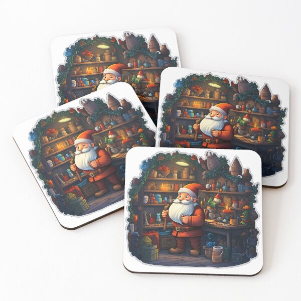 Item preview, Santa's Workshop Delight - Christmas Sticker/Magnet designed and sold by ColorStudioArt.