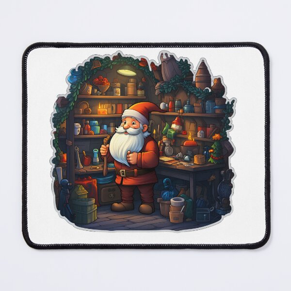 Item preview, Santa's Workshop Delight - Christmas Sticker/Magnet designed and sold by ColorStudioArt.