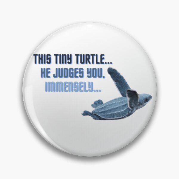 Item preview, This tiny turtle... he judges you, immensely... Flying Blue Turtle Animal Photo Sticker designed and sold by tinyindiangirl.