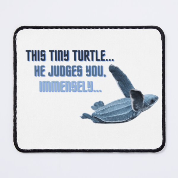 Item preview, This tiny turtle... he judges you, immensely... Flying Blue Turtle Animal Photo Sticker designed and sold by tinyindiangirl.
