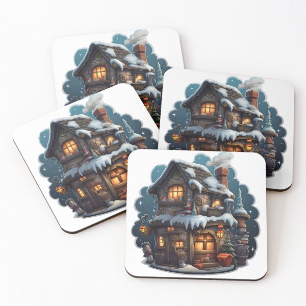 Item preview, Santa's Workshop Delight - Christmas Sticker/Magnet designed and sold by ColorStudioArt.