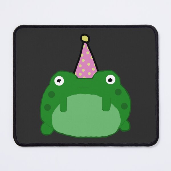 Item preview, poorly drawn party frog cowboy black background designed and sold by rj1776.