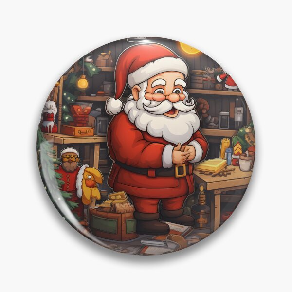 Item preview, Santa's Workshop Delight - Christmas Sticker/Magnet designed and sold by ColorStudioArt.