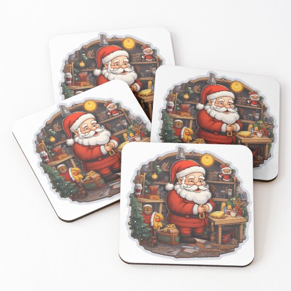 Item preview, Santa's Workshop Delight - Christmas Sticker/Magnet designed and sold by ColorStudioArt.