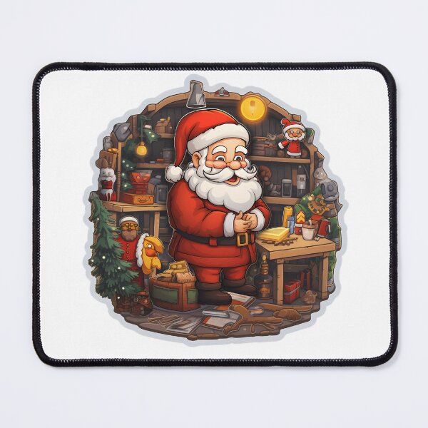 Item preview, Santa's Workshop Delight - Christmas Sticker/Magnet designed and sold by ColorStudioArt.