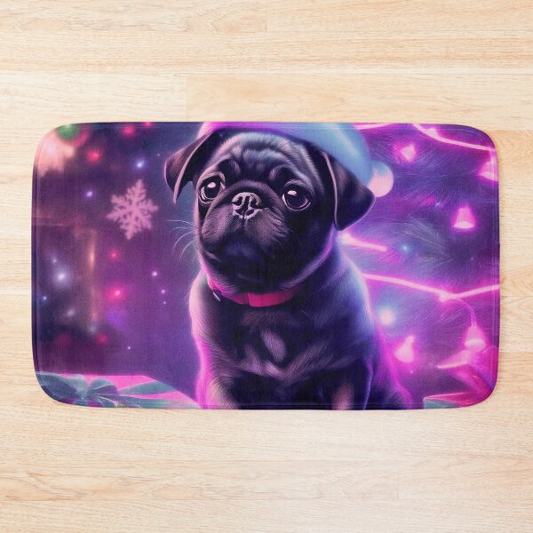 Item preview, Pug HAPPY HOLIDAYS 80 MERRY CHRISTMAS     designed and sold by RedBluffTraders.