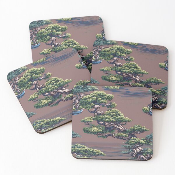 Item preview, Bonsai Art :Pixel Pointillism 1 designed and sold by CareToCanvas.