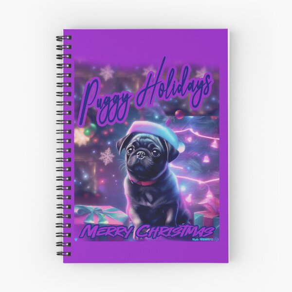 Item preview, Pug HAPPY HOLIDAYS 80 MERRY CHRISTMAS  PUGGY HOLIDAYS   designed and sold by RedBluffTraders.