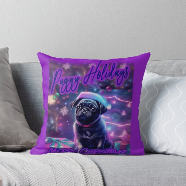 Item preview, Pug HAPPY HOLIDAYS 80 MERRY CHRISTMAS  PUGGY HOLIDAYS   designed and sold by RedBluffTraders.