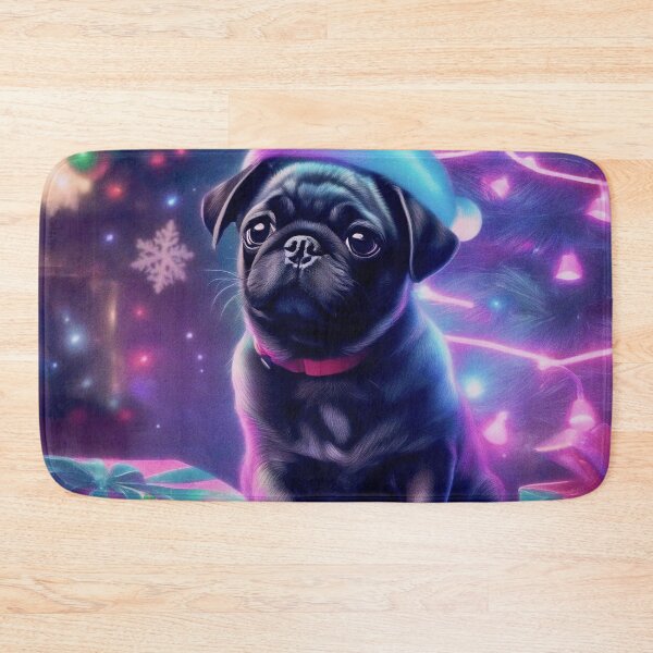 Item preview, Pug HAPPY HOLIDAYS 80 MERRY CHRISTMAS  PUGGY HOLIDAYS   designed and sold by RedBluffTraders.