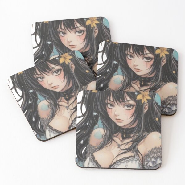 Item preview, Cute Goth Anime Girl designed and sold by BlueJacketSword.
