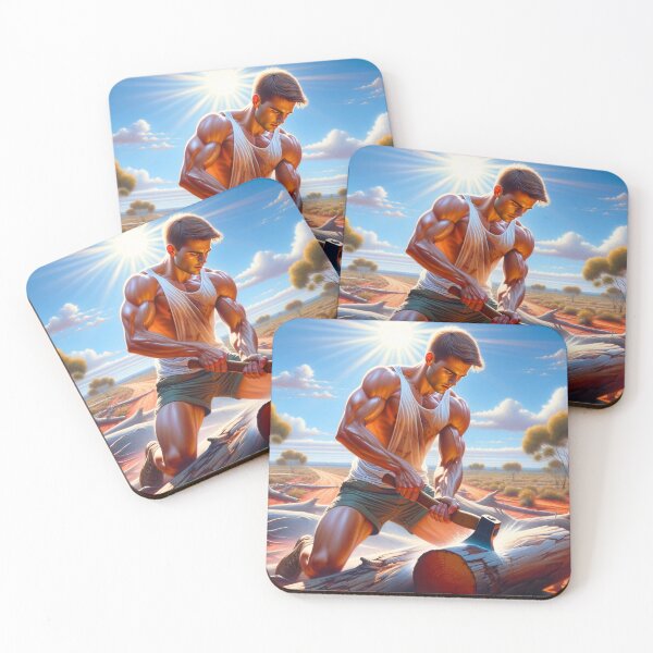 Item preview, Aussie Lumberjack series #2 - eye catching wall art designed and sold by TheScruffyGoose.