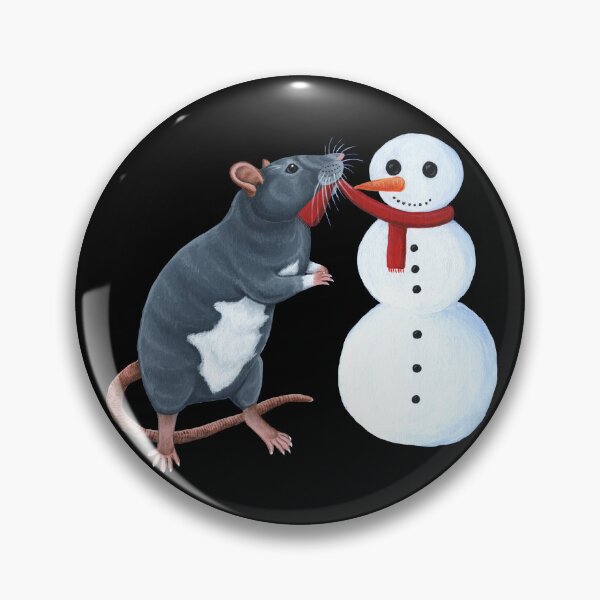 Item preview, Rat Building a Snowman designed and sold by WolfySilver.