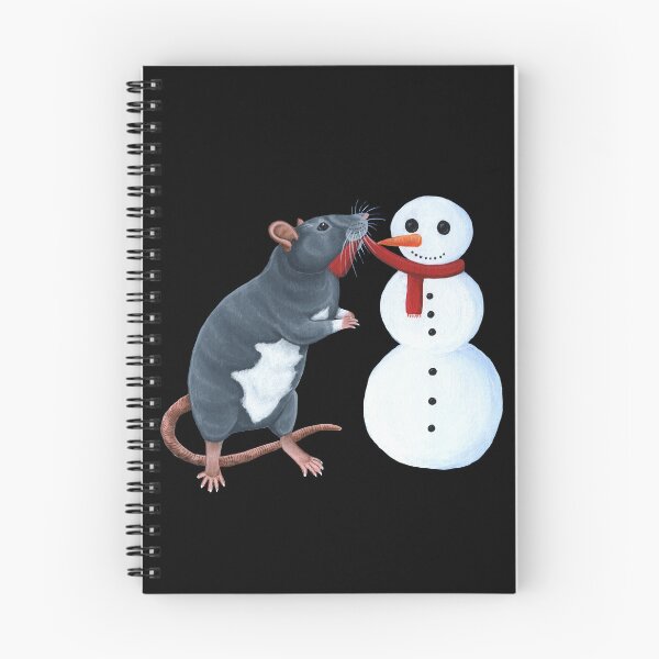Item preview, Rat Building a Snowman designed and sold by WolfySilver.